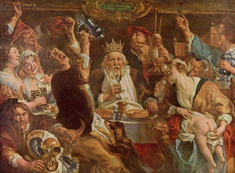 Jacob Jordaens. The King Drinks